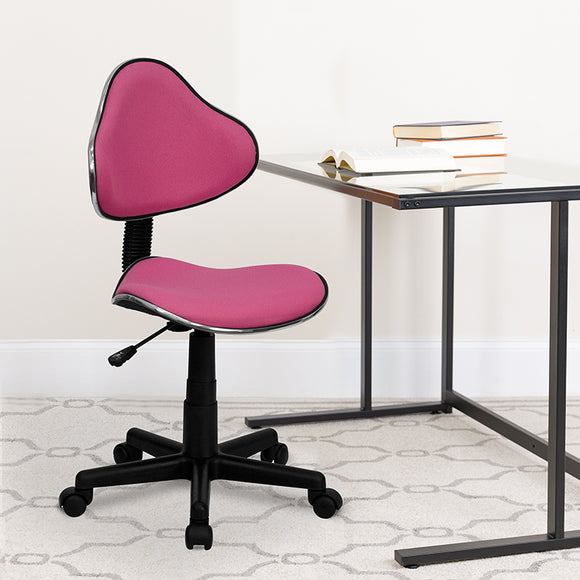 Pink Fabric Swivel Ergonomic Task Office Chair by Office Chairs PLUS