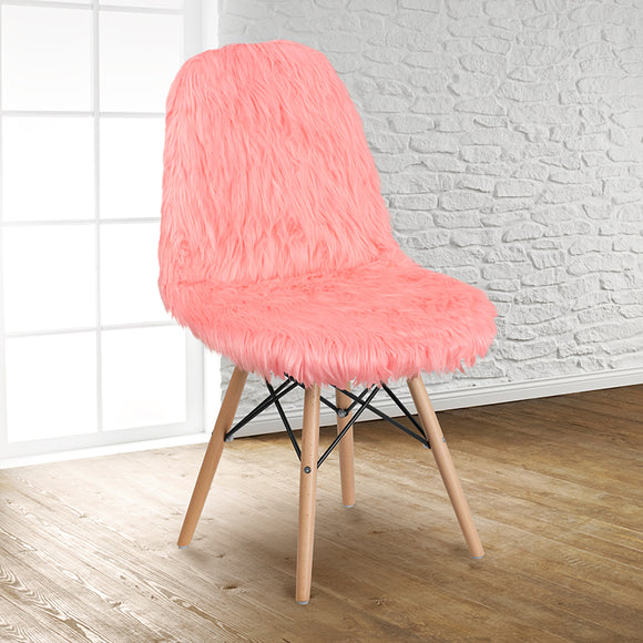 Shaggy Dog Hermosa Pink Accent Chair by Office Chairs PLUS