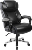 HERCULES Series Big & Tall 500 lb. Rated Black LeatherSoft Executive Swivel Ergonomic Office Chair with Adjustable Headrest 
