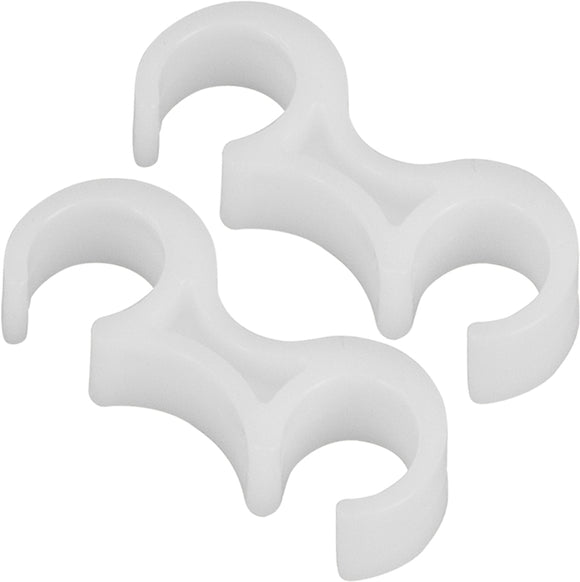 White Plastic Ganging Clips - Set of 2 by Office Chairs PLUS