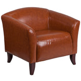HERCULES Imperial Series Cognac LeatherSoft Chair