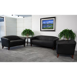 HERCULES Imperial Series Black LeatherSoft Sofa by Office Chairs PLUS