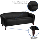 HERCULES Imperial Series Black LeatherSoft Sofa