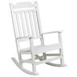 Set of 2 Winston All-Weather Rocking Chair in White Faux Wood