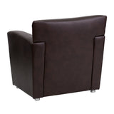 Office Couch Single Seater- HERCULES Majesty Series Reception Area Chair Brown