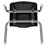 Advantage Black Student Stack School Chair - 14-inch