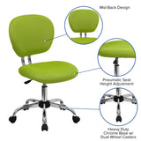 Mid-Back Armless Task Chair | Apple Green Office Chair