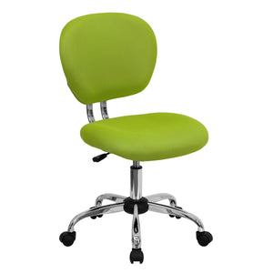 Mid-Back Armless Task Chair | Apple Green Office Chair