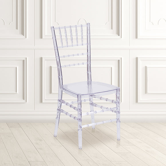 Flash Elegance Crystal Ice Stacking Chiavari Chair by Office Chairs PLUS
