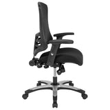 High Back Black Mesh Multifunction Executive Swivel Ergonomic Office Chair with Molded Foam Seat and Adjustable Arms