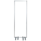 Transparent Acrylic Mobile Partition with Lockable Casters, 72"H x 24"L (3 Sections Included)