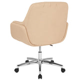 Rochelle Home and Office Upholstered Fabric Chair in Beige