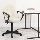 Baseball Swivel Task Office Chair with Arms BT-6179-BASE-A-GG