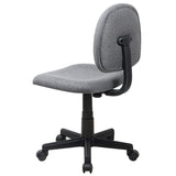 Mid-Back Gray Fabric Swivel Task Office Chair