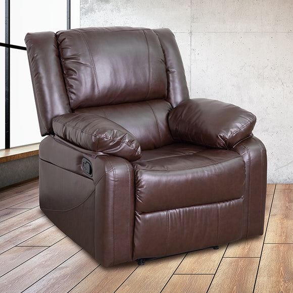 Harmony Series Brown LeatherSoft Recliner by Office Chairs PLUS