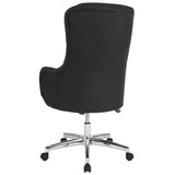 Chambord Home and Office Upholstered High Back Chair in Black Fabric