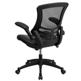 Silhouette Desk Chair w/Flip Up Arms |Mesh Back | SoftLeather Seat