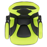 X10 Gaming Chair Racing Office Ergonomic Computer PC Adjustable Swivel Chair with Flip-up Arms, Neon Green/Black LeatherSoft