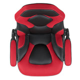 X10 Gaming Chair Racing Office Ergonomic Computer PC Adjustable Swivel Chair with Flip-up Arms, Red/Black LeatherSoft