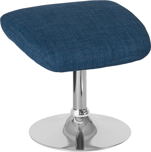 Egg Series Blue Fabric Ottoman by Office Chairs PLUS