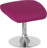 Egg Series Magenta Fabric Ottoman by Office Chairs PLUS