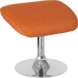 Egg Series Orange Fabric Ottoman by Office Chairs PLUS