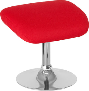 Egg Series Red Fabric Ottoman by Office Chairs PLUS