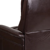 HERCULES Series Brown LeatherSoft Remote Powered Lift Recliner