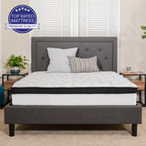 Capri Comfortable Sleep 12 Inch CertiPUR-US Certified Memory Foam & Pocket Spring Mattress, Full Mattress in a Box