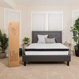 Capri Comfortable Sleep 12 Inch CertiPUR-US Certified Memory Foam & Pocket Spring Mattress, Twin Mattress in a Box