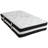 Capri Comfortable Sleep Twin 12 Inch CertiPUR-US Certified Foam Pocket Spring Mattress & 2 inch Gel Memory Foam Topper Bundle