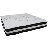 Capri Comfortable Sleep King 12 Inch CertiPUR-US Certified Foam Pocket Spring Mattress & 3 inch Gel Memory Foam Topper Bundle