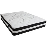 Capri Comfortable Sleep Queen 12 Inch CertiPUR-US Certified Foam Pocket Spring Mattress & 3 inch Gel Memory Foam Topper Bundle