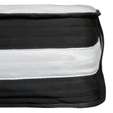 Capri Comfortable Sleep 12 Inch CertiPUR-US Certified Hybrid Pocket Spring Mattress, Full Mattress in a Box