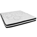 Capri Comfortable Sleep 10 Inch CertiPUR-US Certified Hybrid Pocket Spring Mattress, King Mattress in a Box