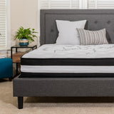 Capri Comfortable Sleep 12 Inch CertiPUR-US Certified Hybrid Pocket Spring Mattress, King Mattress in a Box