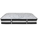 Capri Comfortable Sleep 12 Inch CertiPUR-US Certified Hybrid Pocket Spring Mattress, Queen Mattress in a Box