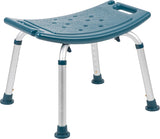 HERCULES Series Tool-Free and Quick Assembly, 300 Lb. Capacity, Adjustable Navy Bath & Shower Chair with Non-slip Feet
