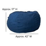 Oversized Bean Bag Chair for Kids and Adults in Denim