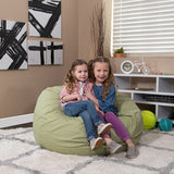 Oversized Bean Bag Chair for Kids and Adults in  Green Dot
