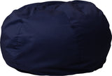 Oversized Solid Navy Blue Bean Bag Chair for Kids and Adults