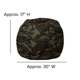 Small Camouflage Bean Bag Chair for Kids and Teens