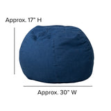Small Denim Bean Bag Chair for Kids and Teens