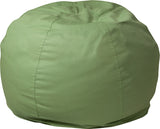 Small Solid Green Bean Bag Chair for Kids and Teens