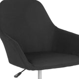 Cortana Home and Office Mid-Back Chair in Black Fabric