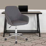 Cortana Home and Office Mid-Back Chair in Dark Gray Fabric by Office Chairs PLUS