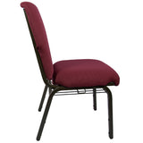 Advantage Maroon Discount Church Chair - 21 in. Wide