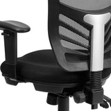 Executive Swivel Ergonomic Office Chair with Adjustable Arms Rated 250 lbs -Multifunction Ergonomic Chair