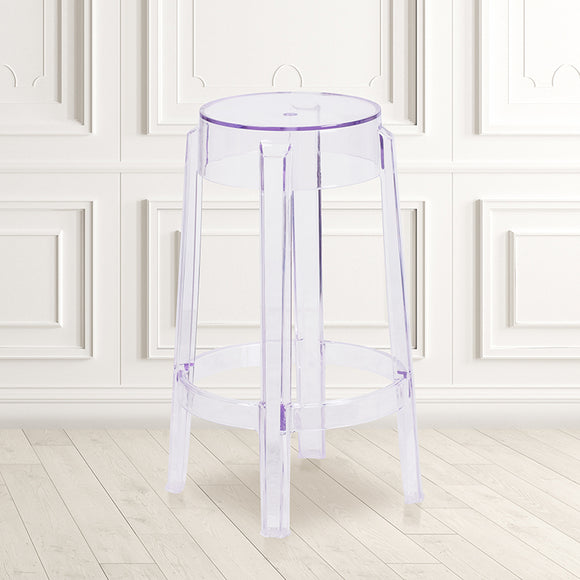 25.75'' High Transparent Counter Height Stool by Office Chairs PLUS