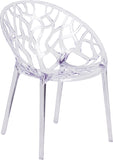 Specter Series Transparent Stacking Side Chair